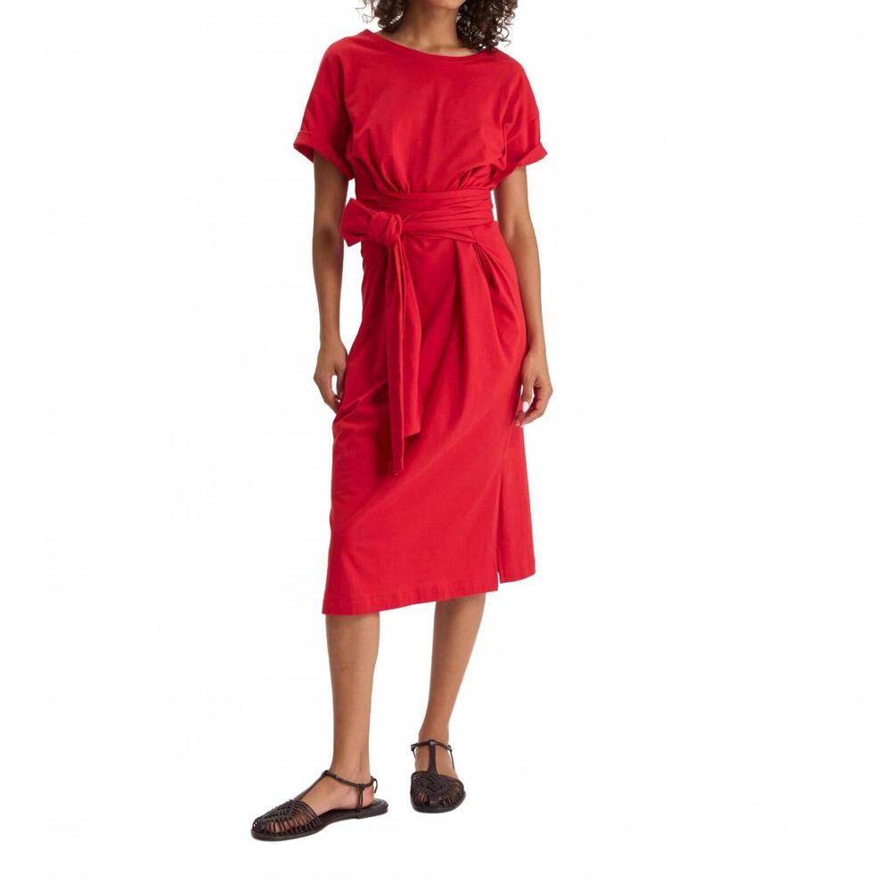 NEW INES DE LA FRESSANGE jeanette day dress in red